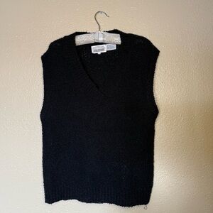 Classic Black V-Neck Sweater Vest